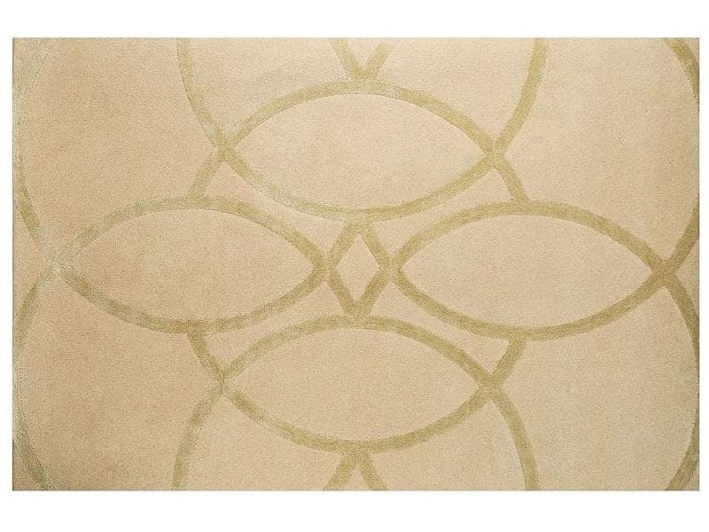 Beige tono sobre tono, con óvalos entrelazados que se ven sólo por el relieve