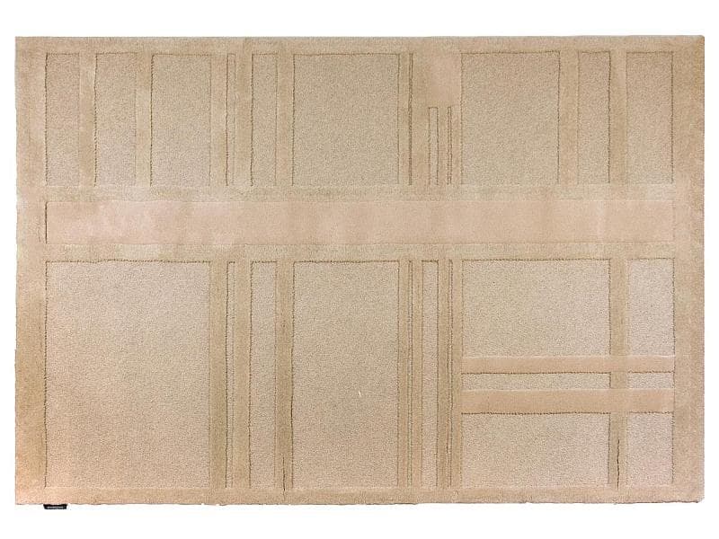 Rosa pálido con rectángulos marcados sólo por el relieve del tejido